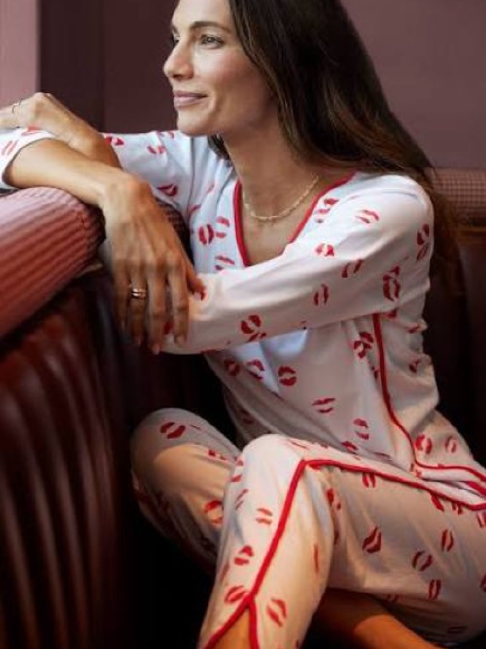 Lake x Kate Schelter Kisses Pajama Set size S